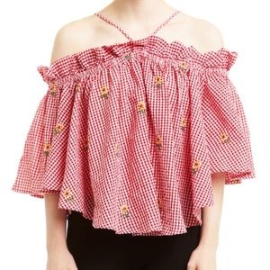 Romeo & Juliet Couture Cold Shoulder Blouse
